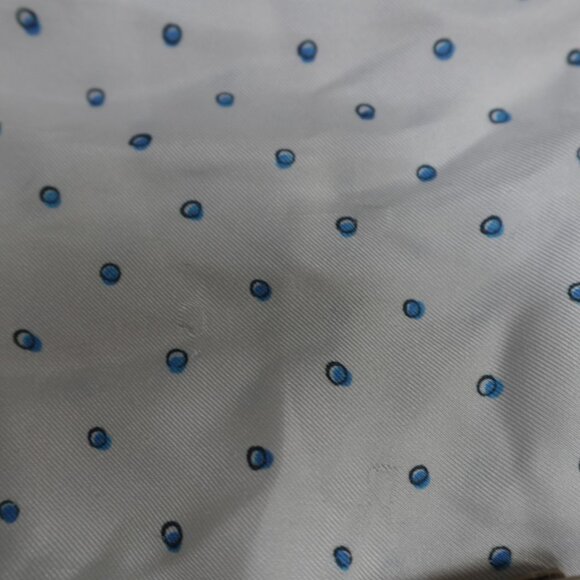 Theory Womens Shirt Medium Ivory Polka Dot Silk - Picture 5 of 14